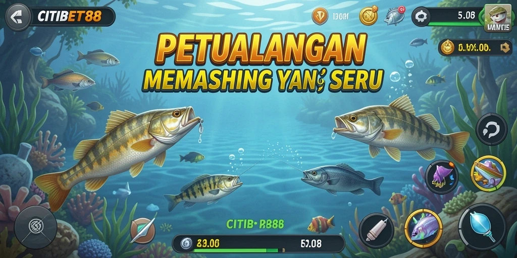 Tampilan menakjubkan dari gameplay Fishing CITIBET88 yang mengasyikkan.