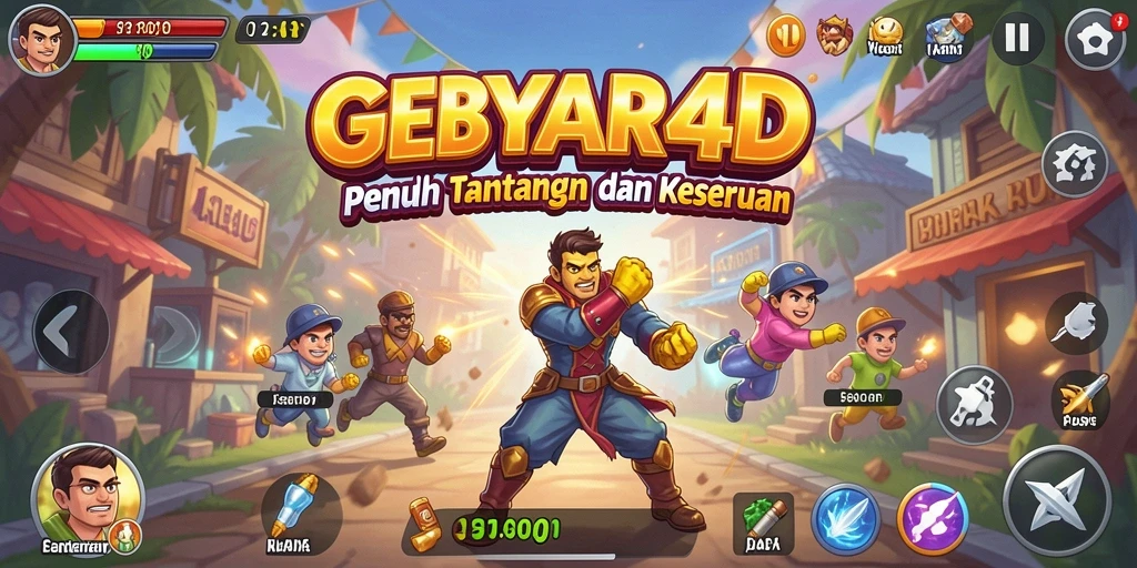 Tampilan gameplay seru dan menantang dari GEBYAR4D.
