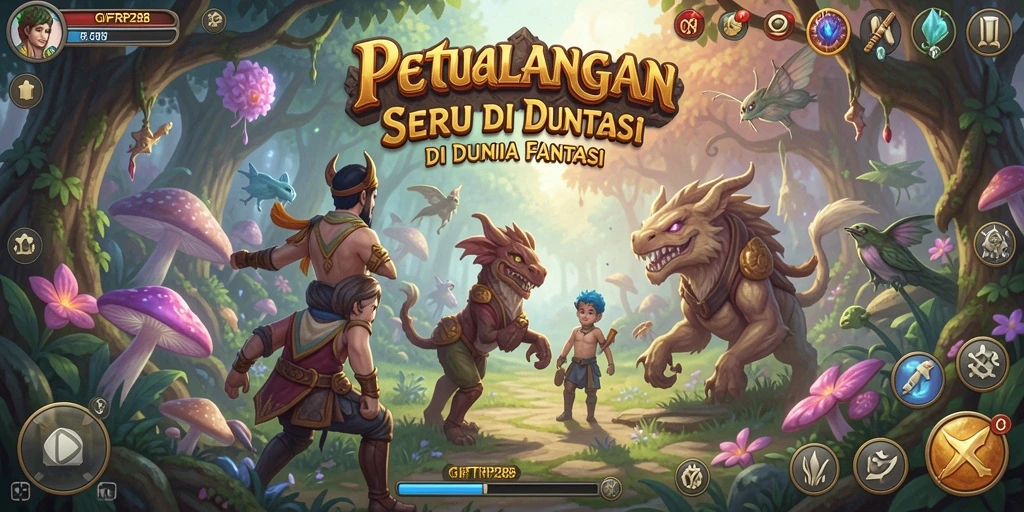 Tampilan gameplay seru dari GIFTRP288 yang penuh dengan petualangan.