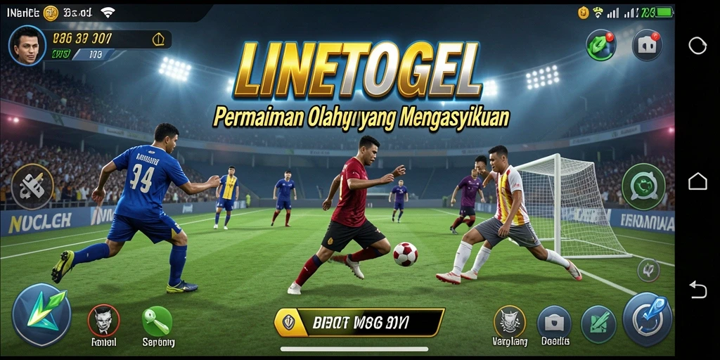 Tampilan gameplay yang seru dan menantang dari LINETOGEL.