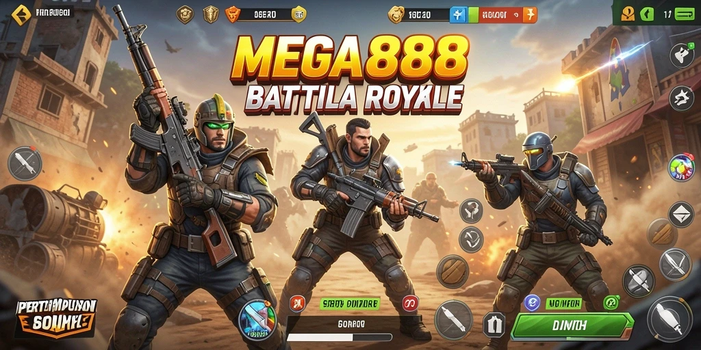 Gameplay seru dan mendebarkan di arena pertempuran MEGA888.