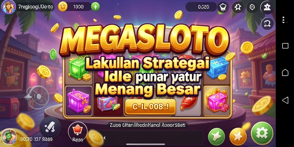 Tampilan menarik dari gameplay MEGASLOTO yang menampilkan strategi Idle.