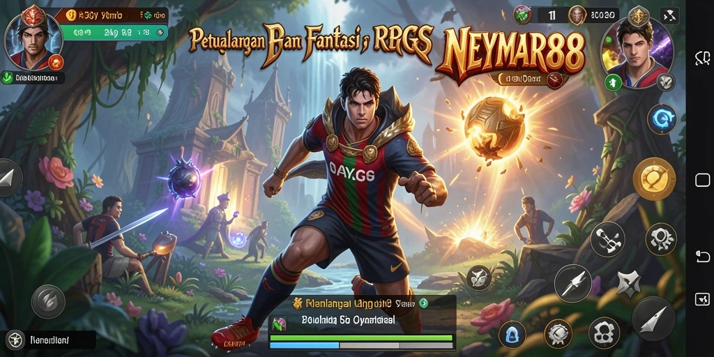 Tangkapan layar permainan NEYMAR88 yang menampilkan aksi RPG yang seru.