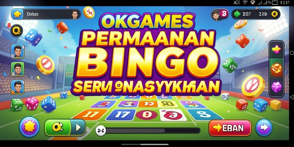 Gameplay seru Bingo di OKGAMES dengan tampilan menarik.