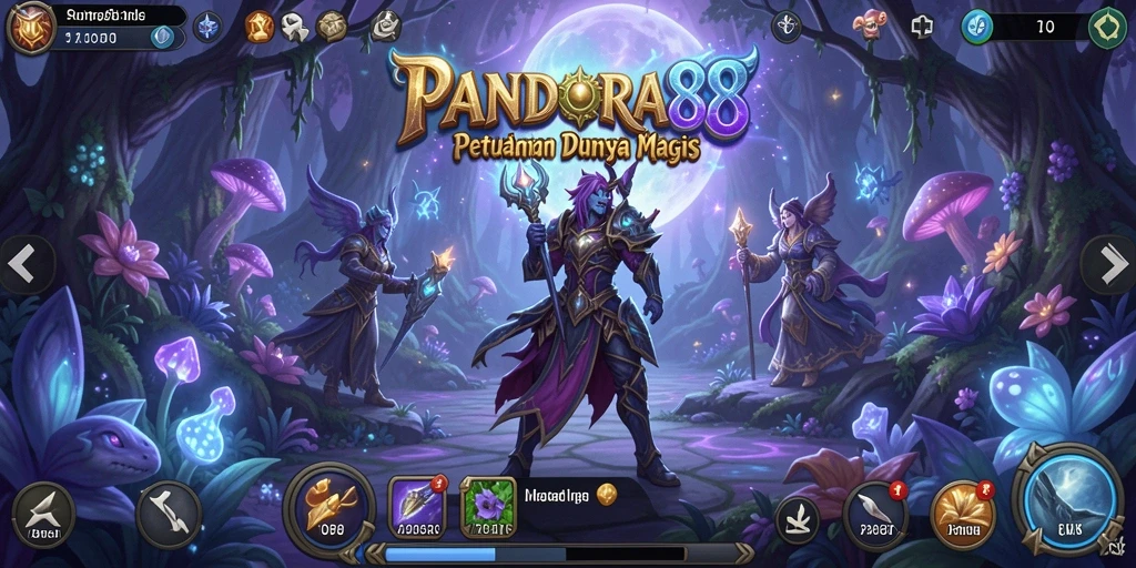 Tangkapan layar menunjukkan aksi seru dalam petualangan PANDORA88.