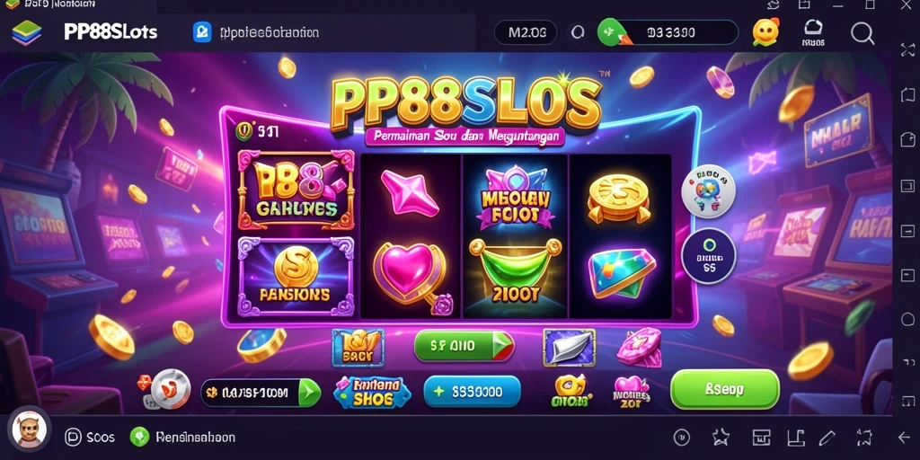Screenshot utama PP88SLOTS menampilkan gameplay Slot yang mengasyikkan.