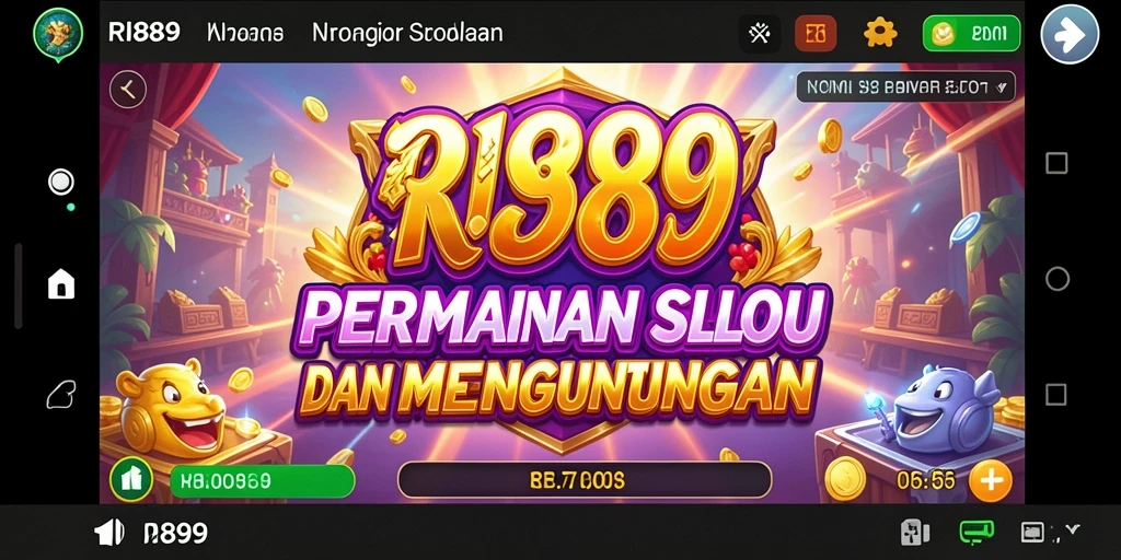 Tampilan menarik dari gameplay Slot RI889 yang mendebarkan.