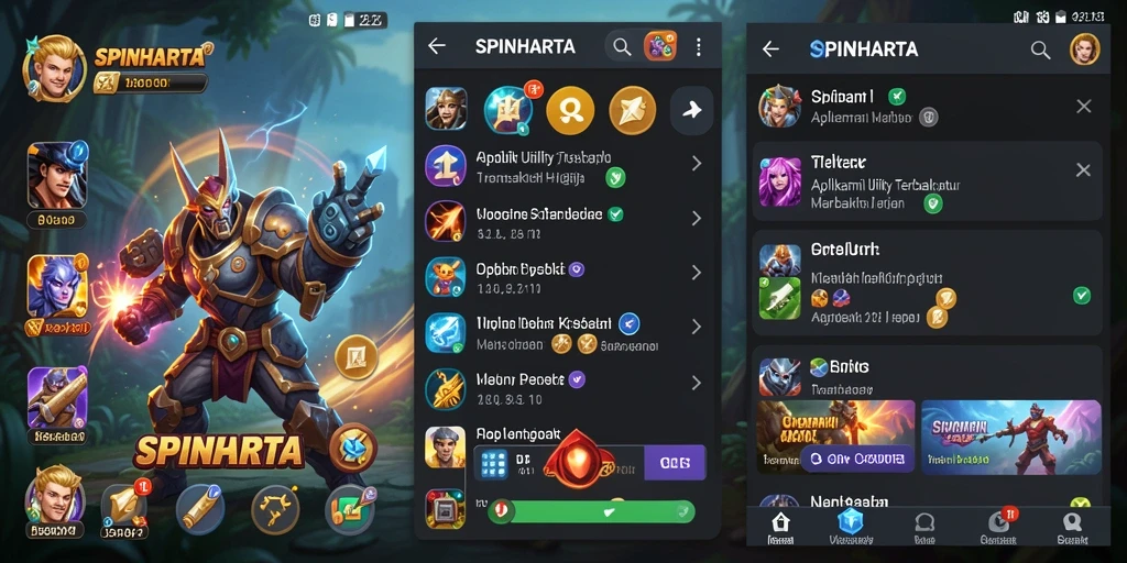 Tampilan antarmuka aplikasi SPINHARTA yang intuitif dan modern.