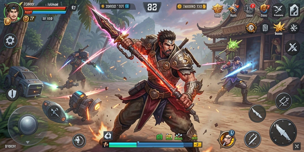 Tampilan gameplay <strong>ZORO77</strong> yang menegangkan dan penuh aksi